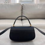 Christian Dior Small 30 Montaigne Avenue Top Handle Bag Black